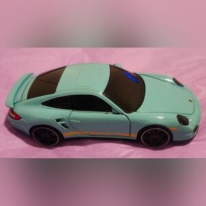 Jada Pink Slips Porsche 911 Turbo 1:24 Diecast Car Blue | Open Doors Hood Trunk
